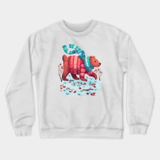 Bear Winter Walk Crewneck Sweatshirt